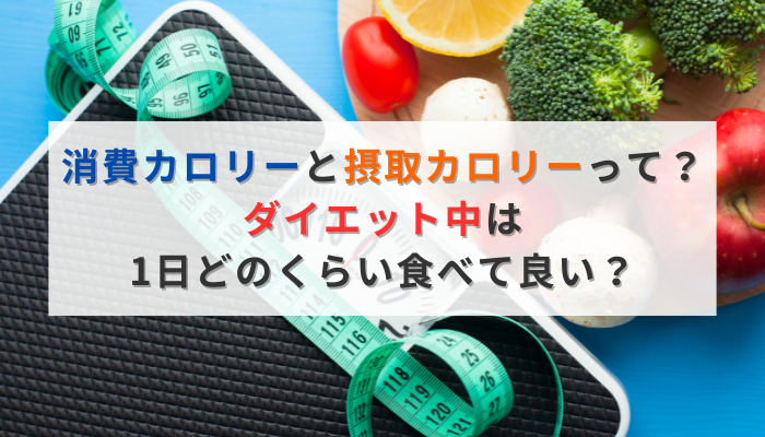 消費カロリーと摂取カロリーって？ダイエット中は1日どのくらい食べて良い？